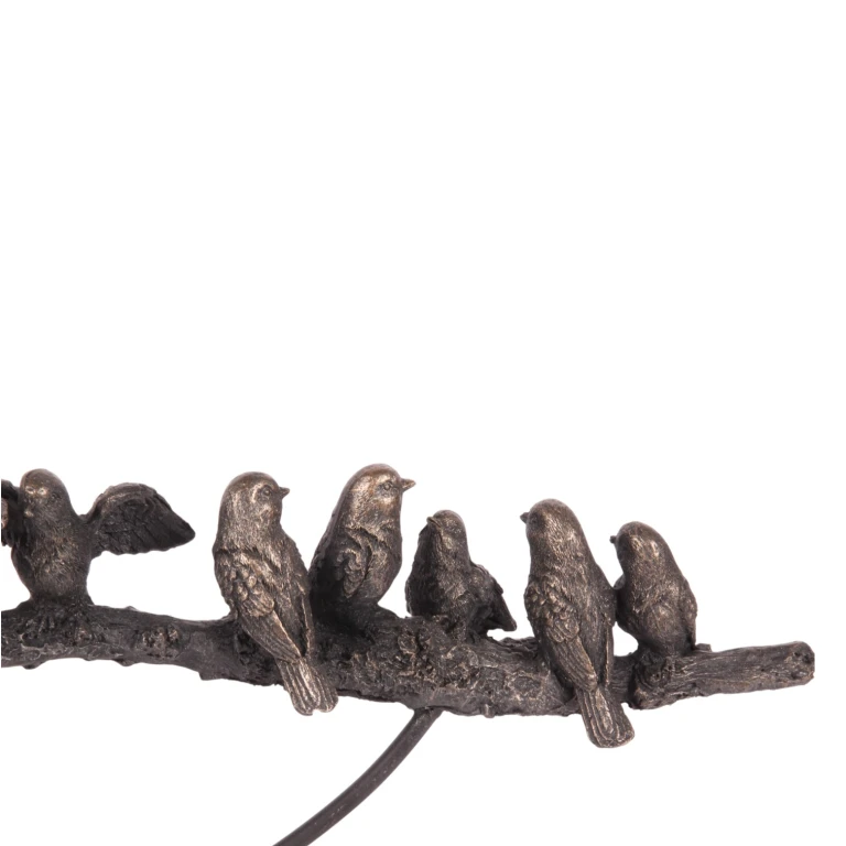 Escultura de animales aves - dorado - 30 cm