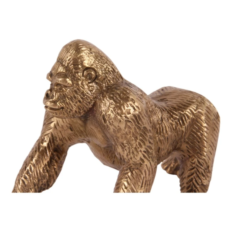 Escultura de gorila - latón - 11,5 cm