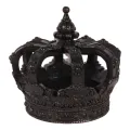Decoratieve kroon - zwart - 13,2 cm - kunsthars