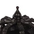 Decoratieve kroon - zwart - 13,2 cm - kunsthars