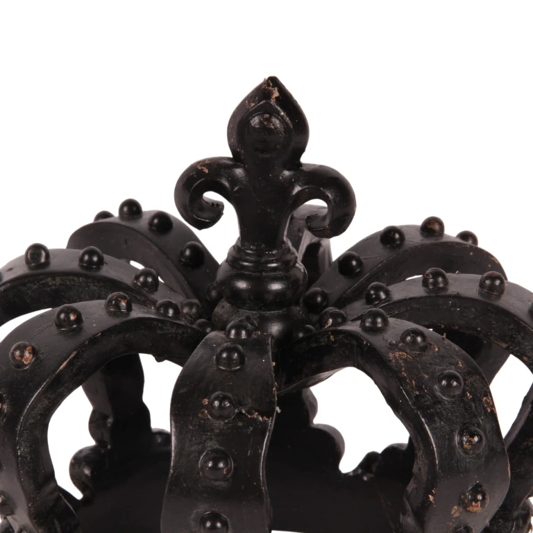 Corona decorativa - negro - 13,2 cm - resina sintética