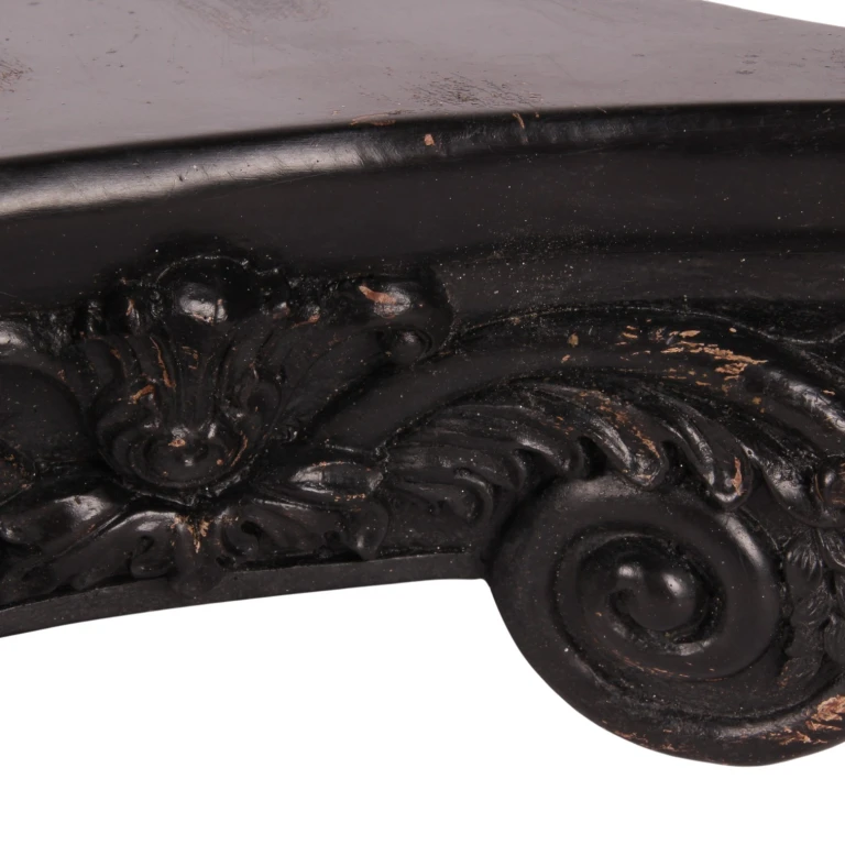 Base decorativa de 27 cm - negro - resina sintética