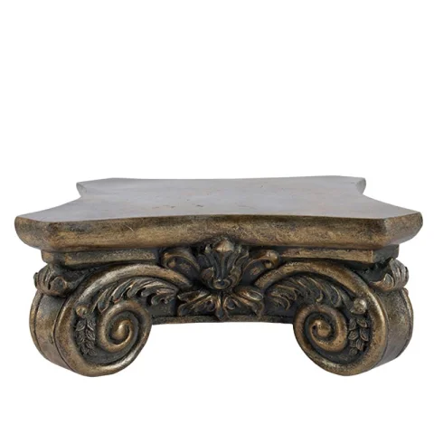 Decoratiesokkel 27 cm - goud - kunsthars