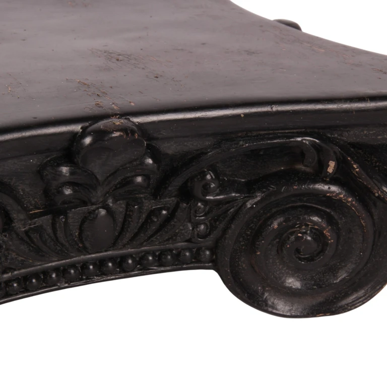 Base decorativa de 21 cm - negro - resina sintética