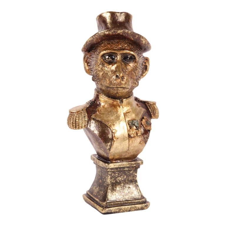 Busto de mono - marrón - 27 cm
