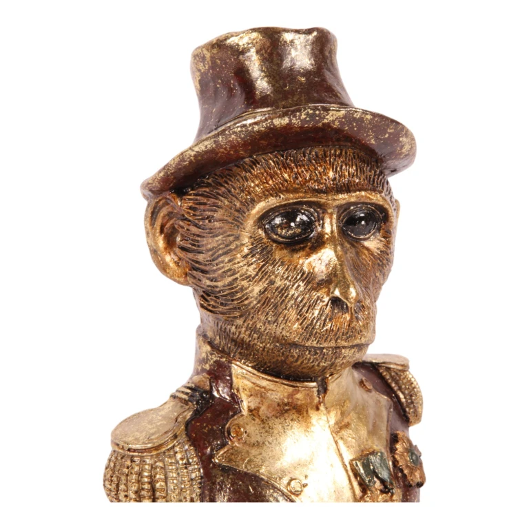 Busto de mono - marrón - 27 cm
