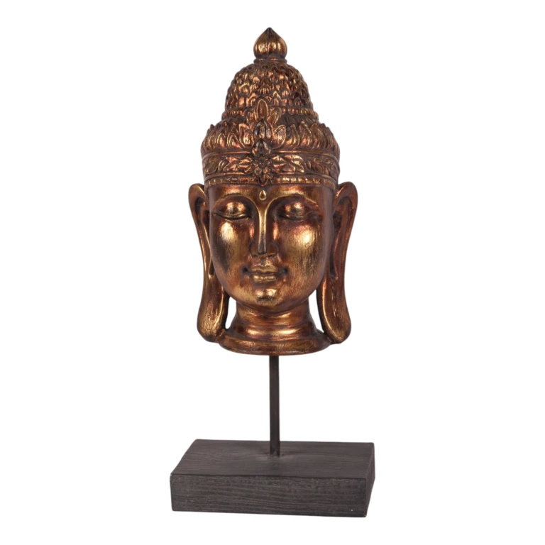 Busto de Buda - dorado - 36,5 cm