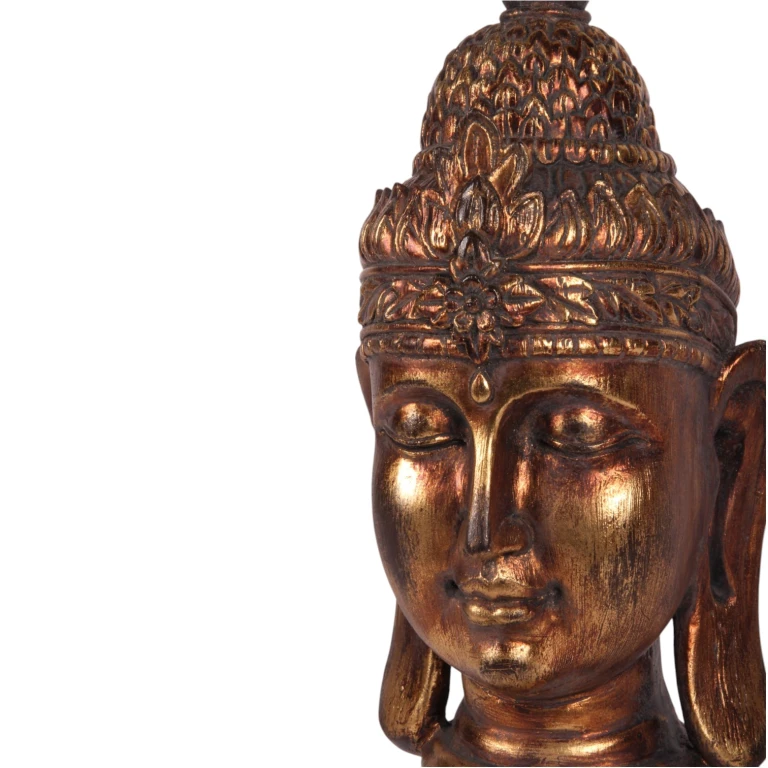 Busto de Buda - dorado - 36,5 cm