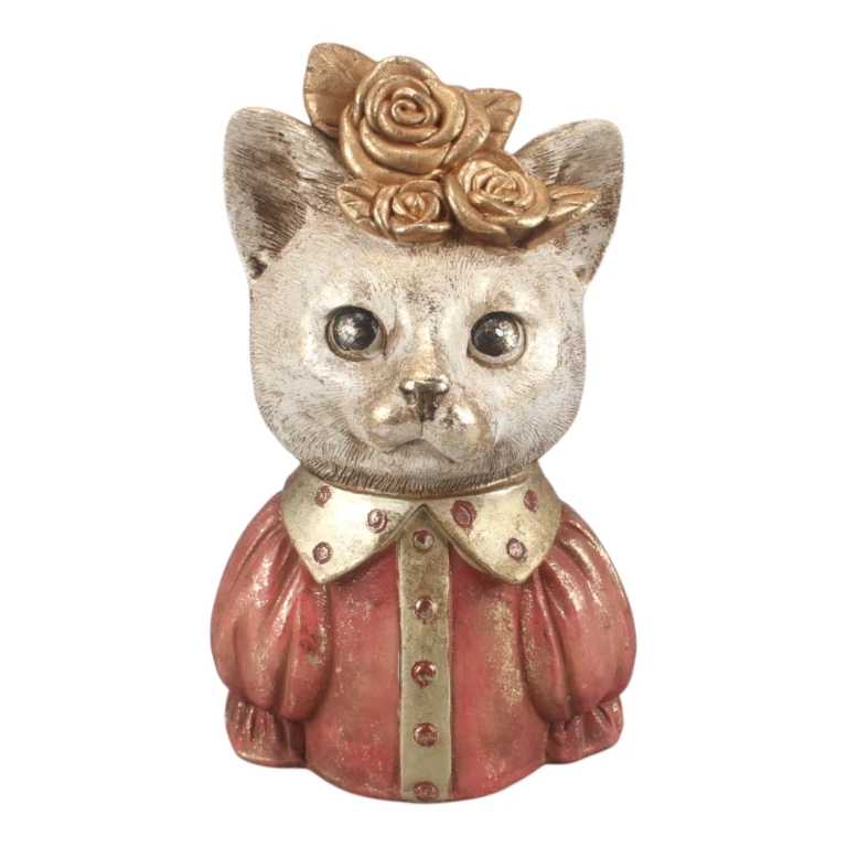Busto de gato - mixto - 17 cm