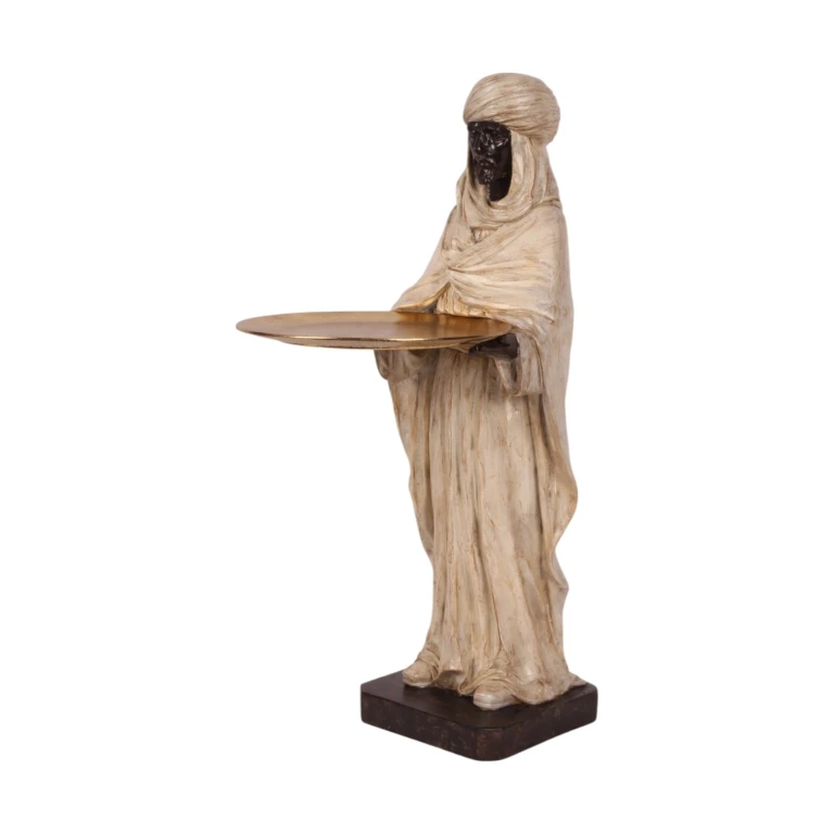 Figura mora - marfil - 51 cm - resina artística