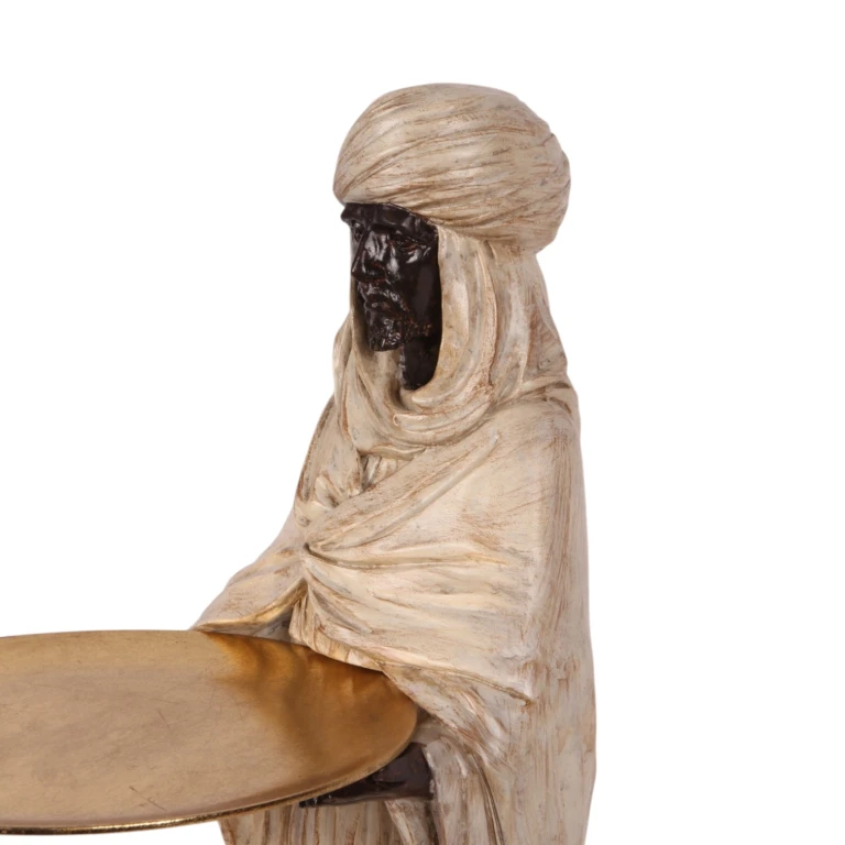 Figura mora - marfil - 51 cm - resina artística