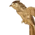 Vogelbeeld op standaard - goud - 49,5 cm
