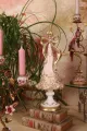 Miniatuurkerstboom - roze - 35,5 cm - kunsthars