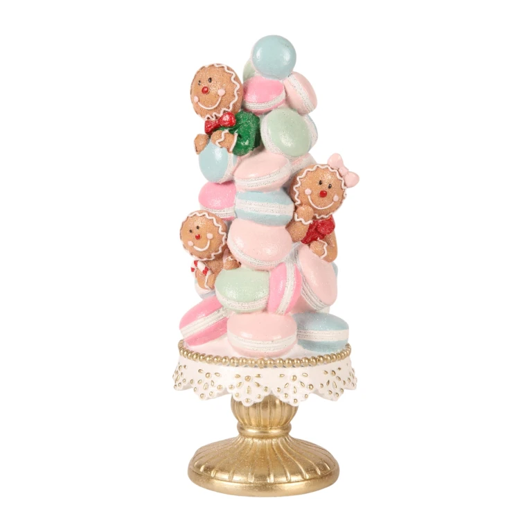 Pastel decorativo - rosa - 27 cm - resina sintética