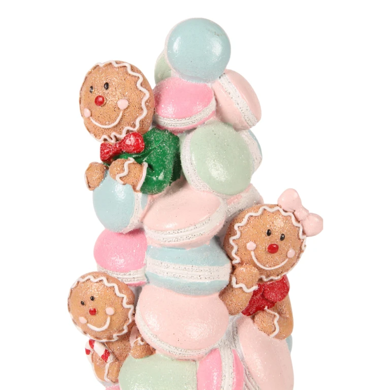 Pastel decorativo - rosa - 27 cm - resina sintética