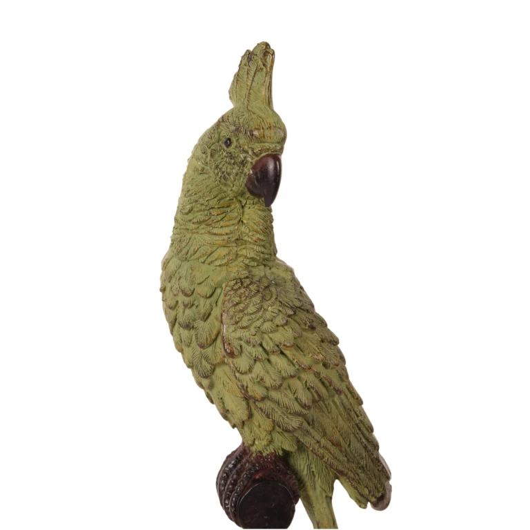 Loro en percha - verde - 35 cm - 1 pieza