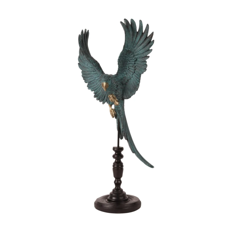 Loro sobre bastón - azul - 52,5 cm