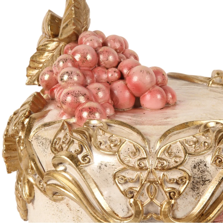 Pastel decorativo - rosa - 30 cm - resina sintética