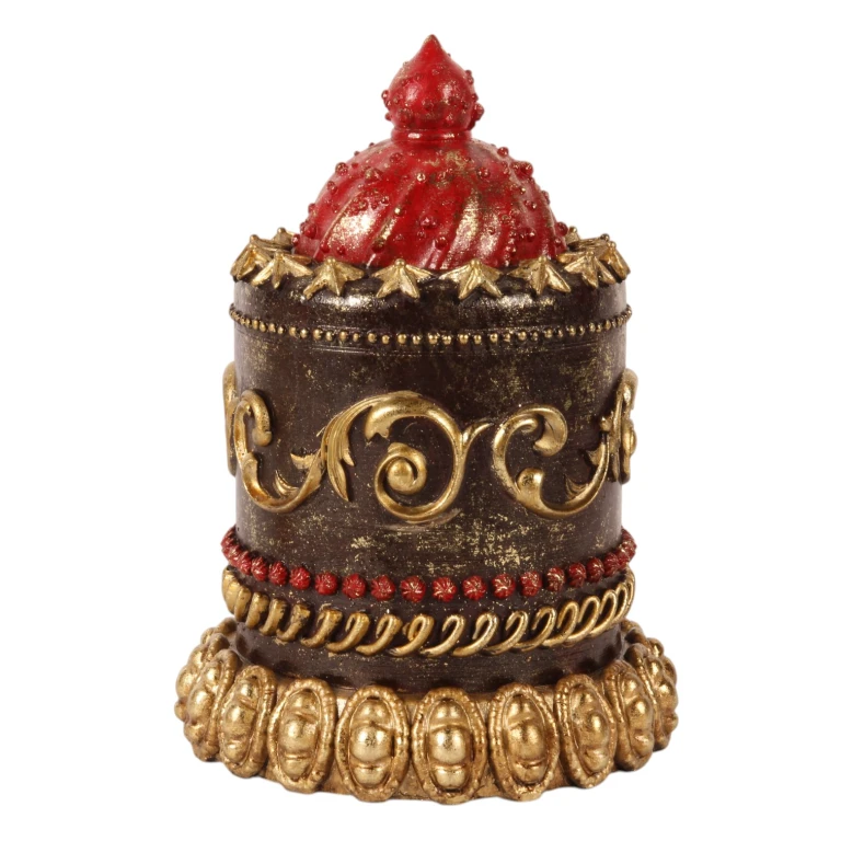 Pastel decorativo - marrón - 23 cm - resina artística