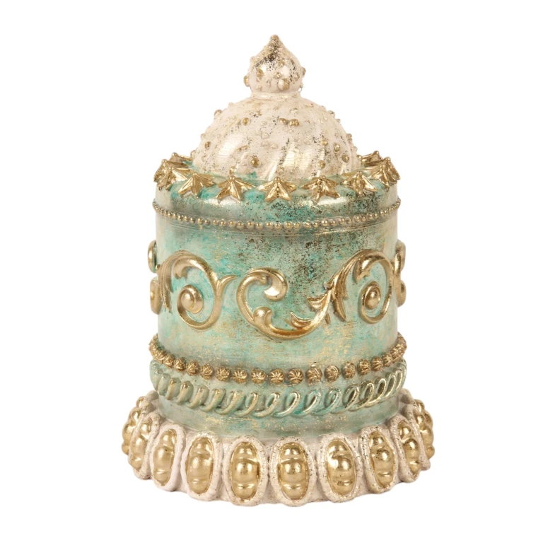 Pastel decorativo - azul - 23 cm - resina sintética - 1 pieza