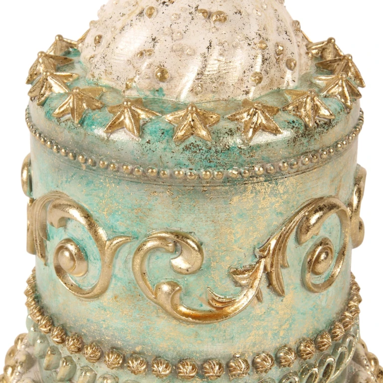 Pastel decorativo - azul - 23 cm - resina sintética - 1 pieza
