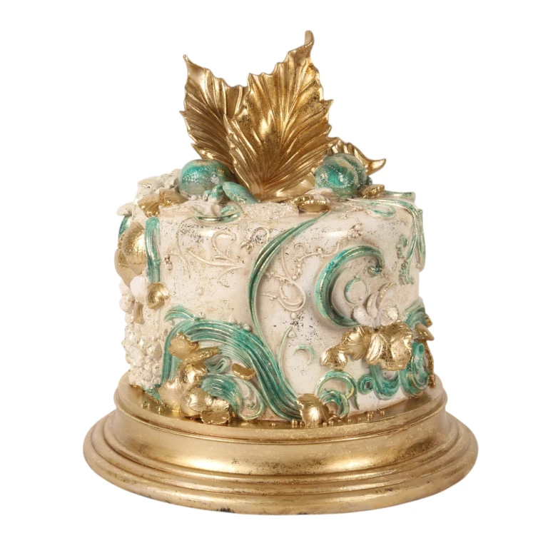Tarta decorativa - azul - 31 cm - resina sintética