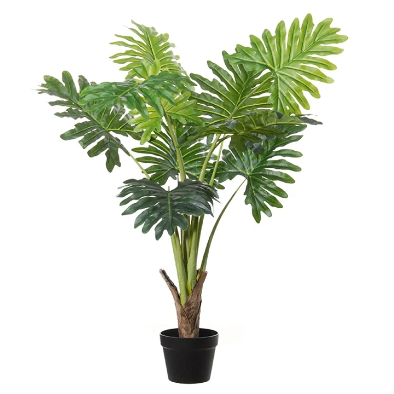 Planta artificial Philodendron Selloum - verde - 100 cm - 1 unidad