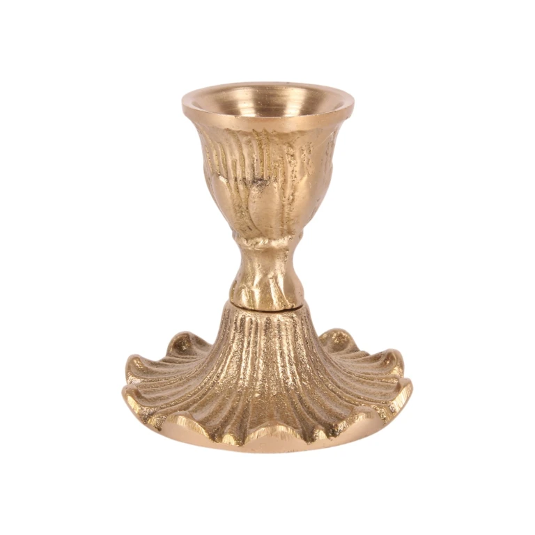 Candelabro - dorado - 7 cm - latón