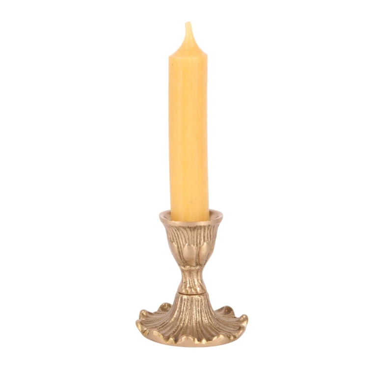 Candelabro - dorado - 7 cm - latón