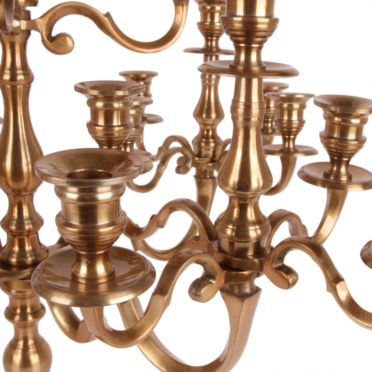 Candelabro Mujeeb - 70 cm - dorado - aluminio