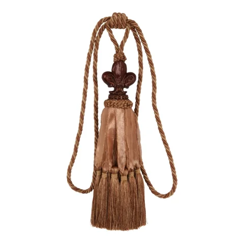Embrasse Fleur de Lis 70 cm - Bruin - Stof