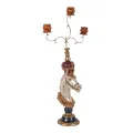 Candelabro Caballo - 55 cm - multi - resina artística