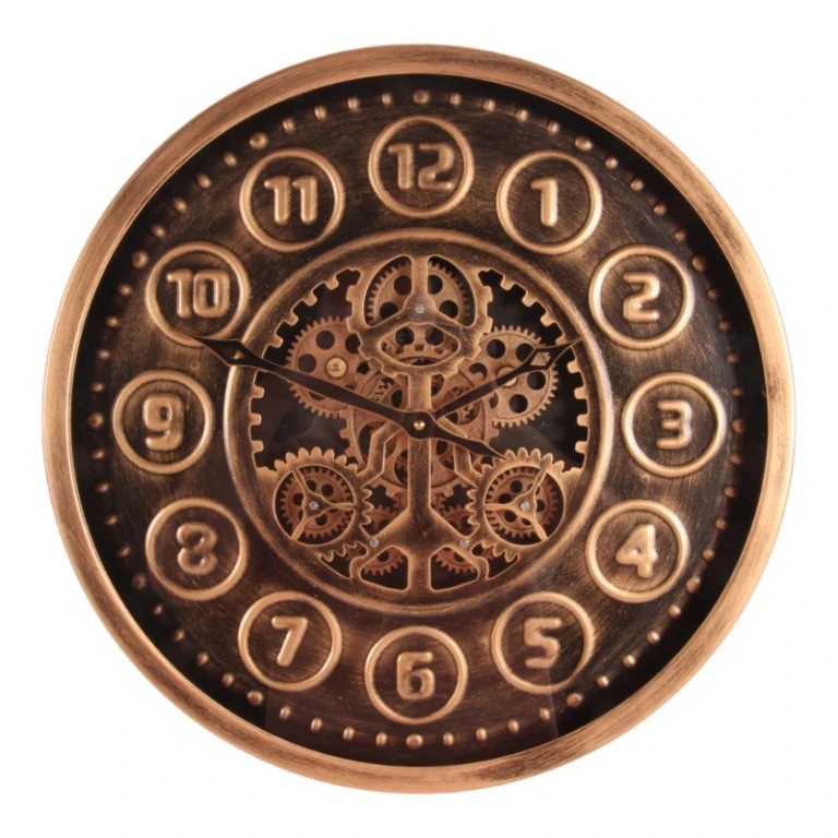 Reloj de pared Elmont - dorado - redondo - 46 cm