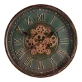 Wandklok Bronx 40 cm - Groen - Rond - Metaal