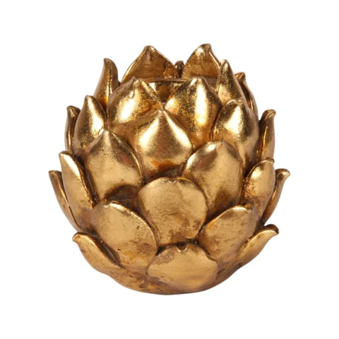 Kandelaar Bloem 11 cm - Goud - Resin
