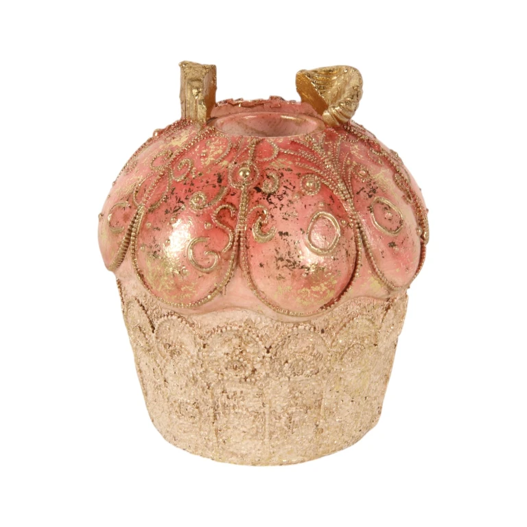 Candelabro Cake - 9 cm - rosa - resina artística