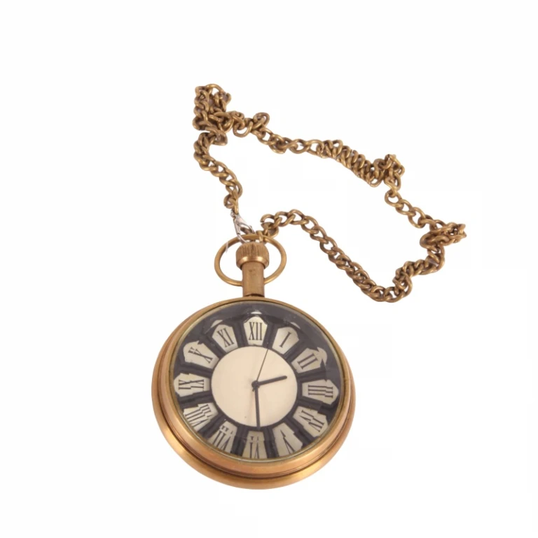 Reloj de Bolsillo Estilo Holandés Ghandi - 5 cm - dorado - latón