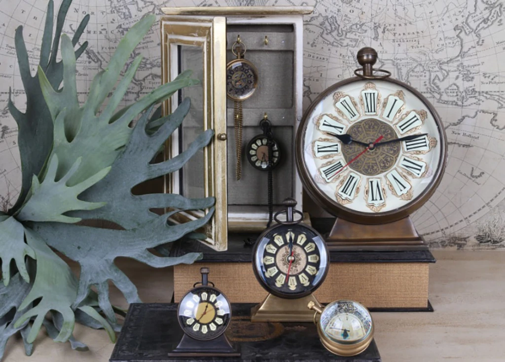 Reloj de Bolsillo Estilo Holandés Ghandi - 5 cm - dorado - latón