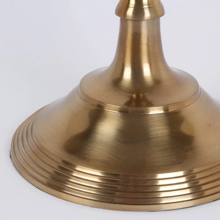 Candelabro de 5 brazos - 104 cm - dorado - aluminio