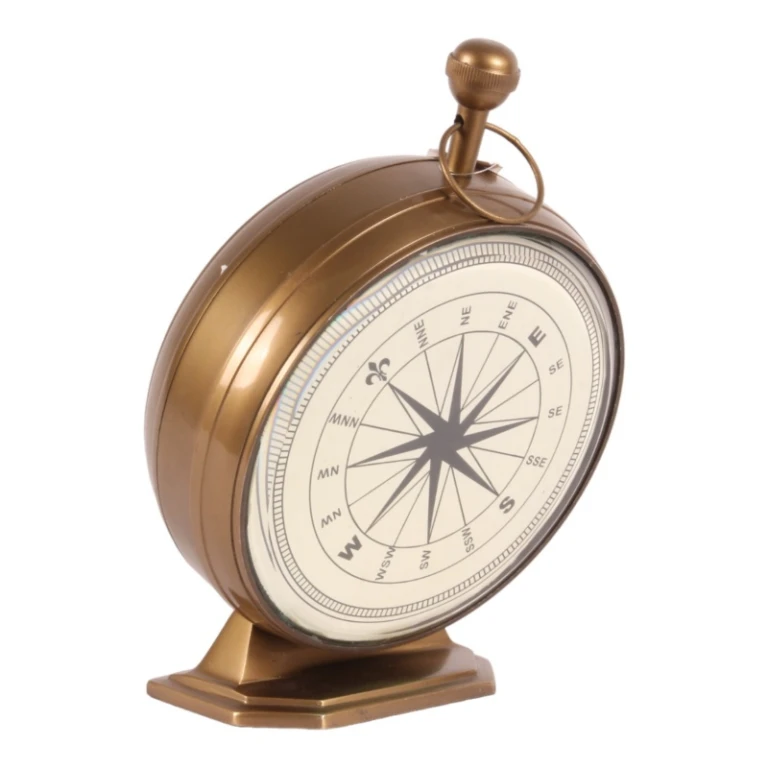 Reloj de mesa Alain - latón - dorado - 27 cm