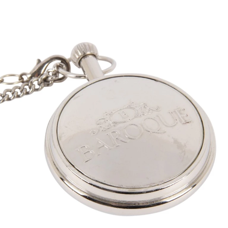 Dutch Style Pocket Watch Ghandi - 5 cm - silver - brass