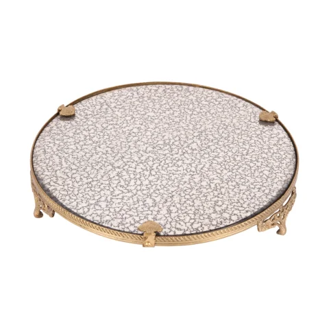 Spiegeldienblad - messing - goud - 25,5 cm