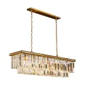 Hilton Chandelier - Gold - Glass - 125 cm