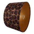 Lampenkap - Girafprint - 40 cm - Bruin - Stof