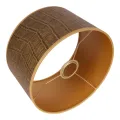 Lampenkap - krokodillenprint - goud - stof - 25 cm