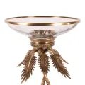 Sierschaal - glas en messing - goud - 54 cm