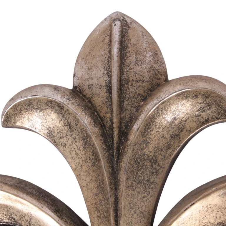 Adorno de pared - plata - 46,5 cm - resina artística