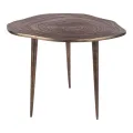 Bijzettafel Bomenprint Aluminium - Goudbruin - 50 cm