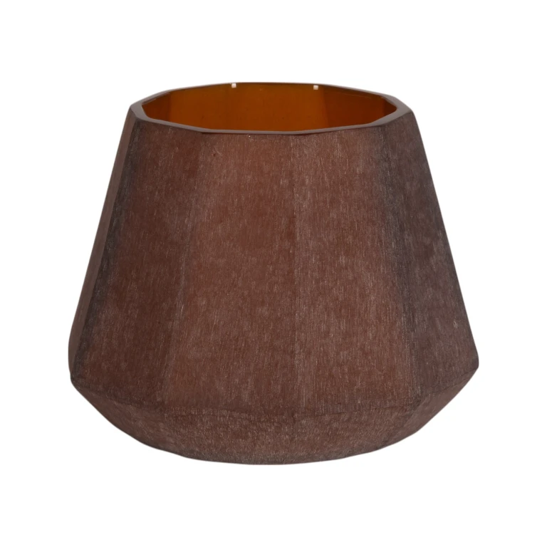 Jarrón Diamond - 23 cm - ámbar - vidrio