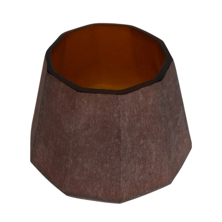 Jarrón Diamond - 23 cm - ámbar - vidrio